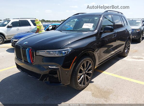 5UXCX6C04L9C03529 2020 BMW X7 Black წინა მარცხენა ხედი სამი მეოთხედიდან