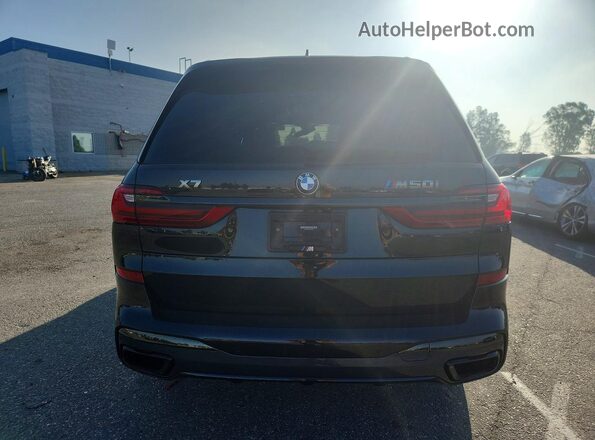 5UXCX6C04M9F03394 2021 BMW X7 Black Widok z tyłu