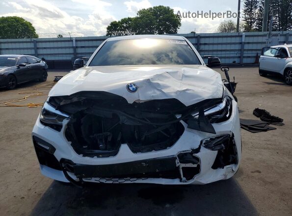 5UXCY4C01M9F28237 2021 BMW X6 White Vista frontal
