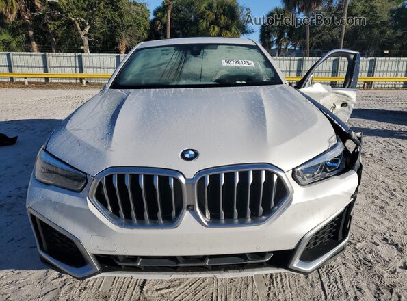 5UXCY4C05M9F19282 2021 BMW X6 White 