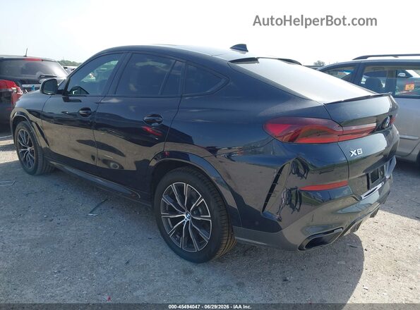 5UXCY4C07L9B65800 2020 BMW X6 Синий Задняя левая четверть