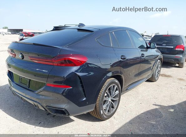 5UXCY4C07L9B65800 2020 BMW X6 Синий Задняя правая четверть