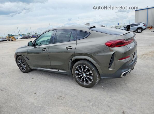 5UXCY4C07M9D83172 2021 BMW X6 Green Trasero izquierdo