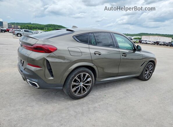 5UXCY4C07M9D83172 2021 BMW X6 Green Trasero derecho