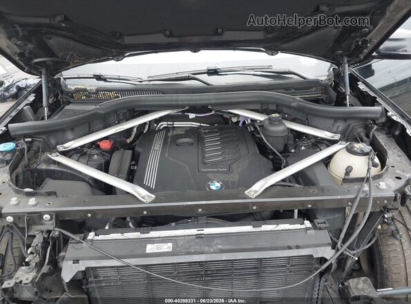 5UXCY4C09M9E23929 2021 BMW X6 Black Widok z tyłu