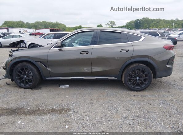 5UXCY6C01M9G93104 2021 BMW X6 Brown 360 interior view