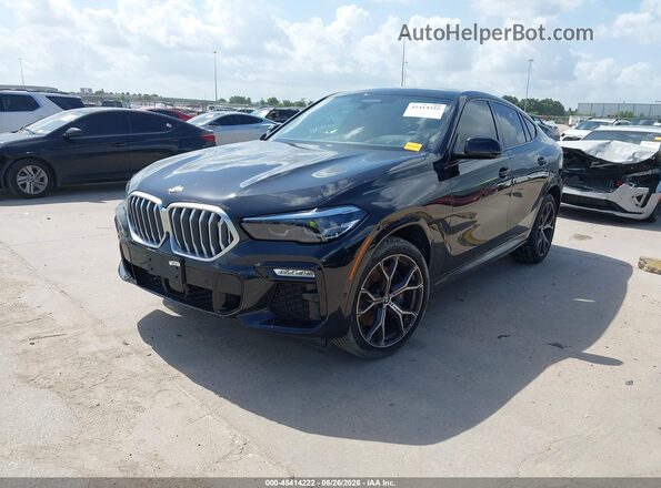 5UXCY6C03M9G36144 2021 BMW X6 Black Передня ліва чверть