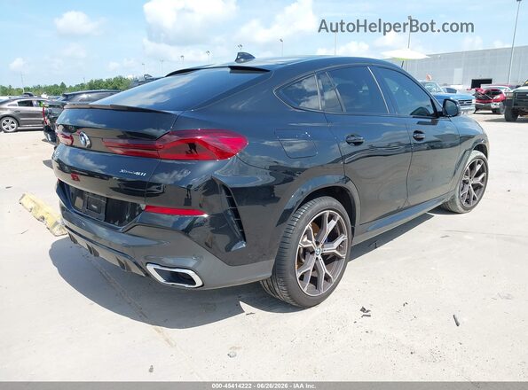 5UXCY6C03M9G36144 2021 BMW X6 Black Задня права чверть
