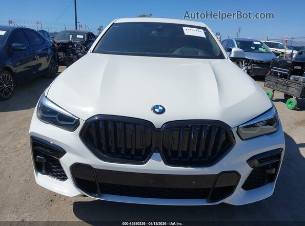 5UXCY6C03P9R26675 2023 BMW X6 White ხელსაწყოთა პანელის ხედი