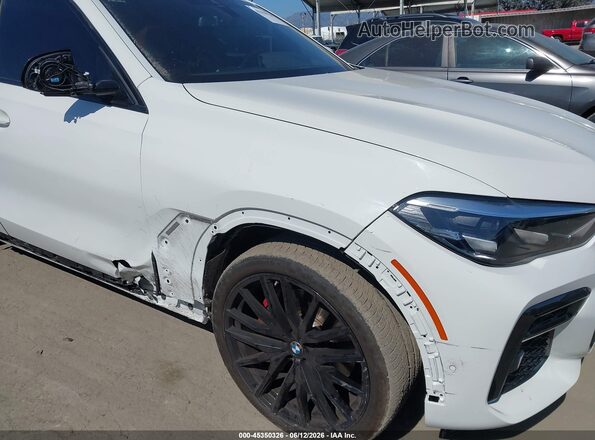 5UXCY6C03P9R26675 2023 BMW X6 White წინა ხედი