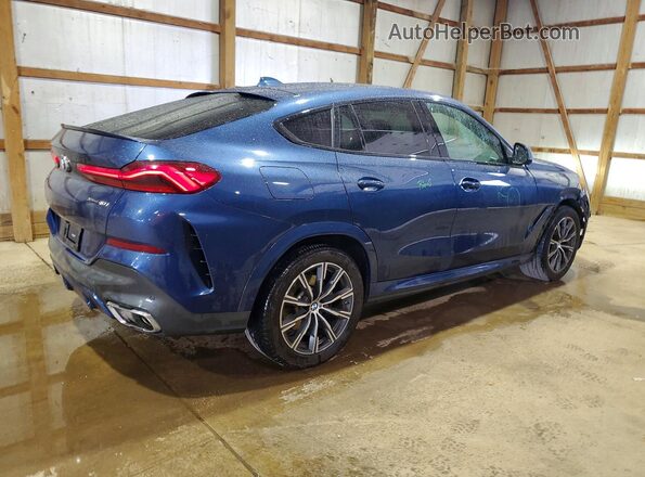 5UXCY6C04M9G69704 2021 BMW X6 Blue 