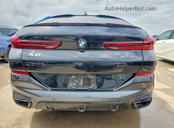 5UXCY6C06L9C89665 2020 BMW X6 Black Հետևի տեսք