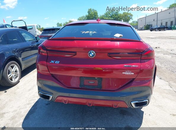 5UXCY6C06M9E36343 2021 BMW X6 Red 