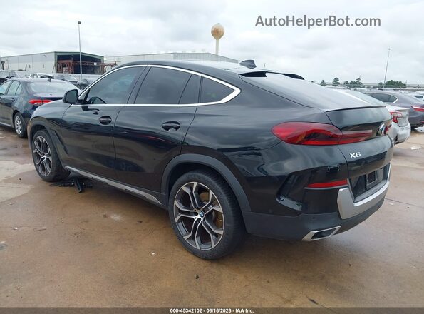 5UXCY6C06N9N23934 2022 BMW X6 Black Trasero izquierdo