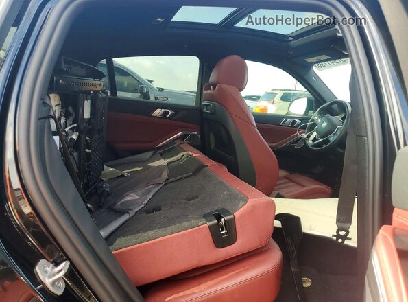 5UXCY6C07N9K31273 2022 BMW X6 Black Rear seats view