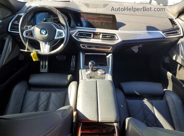 5UXCY6C09P9N63590 2023 BMW X6 Black წინა პანელის ხედი