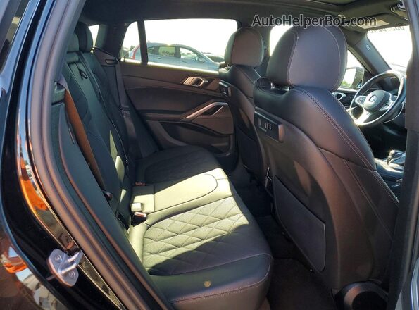 5UXCY6C09P9N63590 2023 BMW X6 Black უკანა სავარძლების ხედი