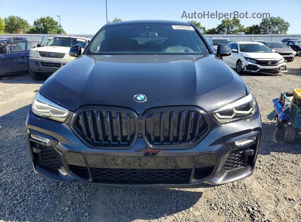 5UXCY6C09P9N63590 2023 BMW X6 Black წინა ხედი