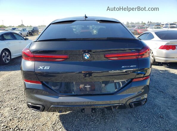 5UXCY6C09P9N63590 2023 BMW X6 Black უკანა ხედი