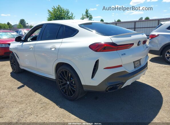 5UXCY8C02M9D74144 2021 BMW X6 White უკანა მარცხენა