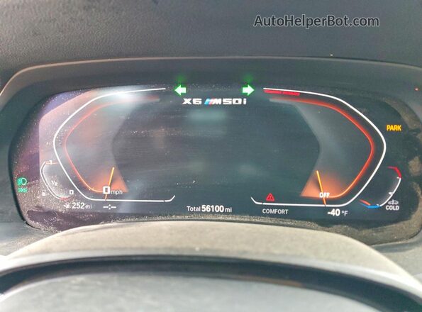 5UXCY8C02M9H68663 2021 BMW X6 Белый Вид щитка приборов