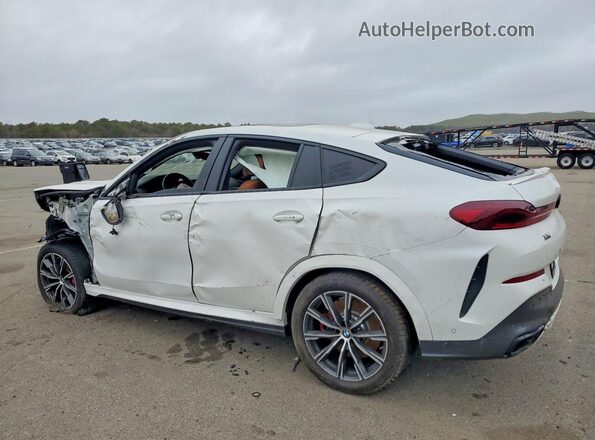 5UXCY8C02M9H68663 2021 BMW X6 Белый Задняя левая четверть