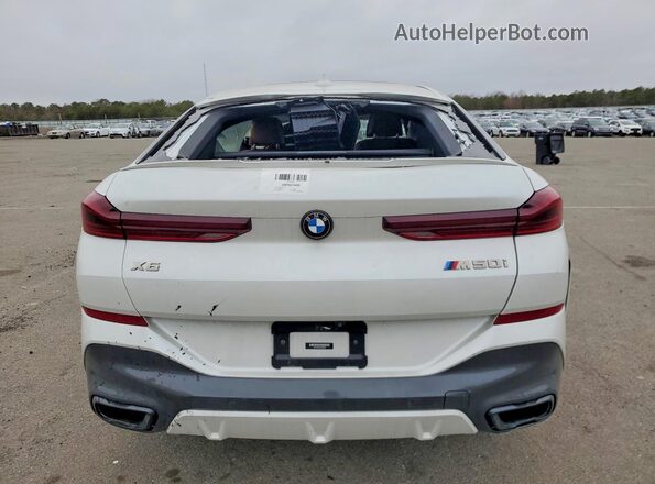 5UXCY8C02M9H68663 2021 BMW X6 Белый Вид сзади