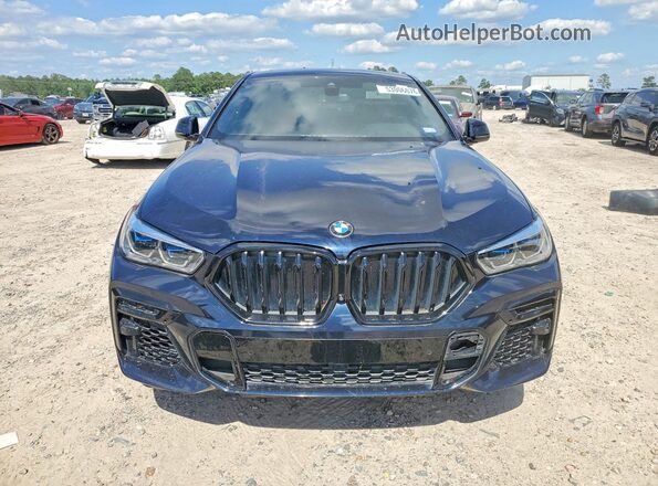 5UXCY8C02N9M16259 2022 BMW X6 Black Вид спереду