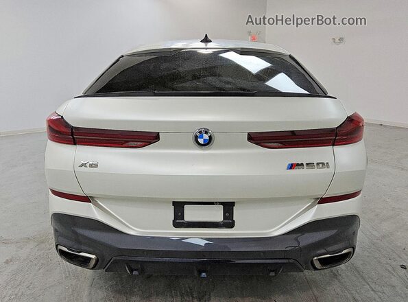 5UXCY8C04M9E21187 2021 BMW X6 White Widok z tyłu