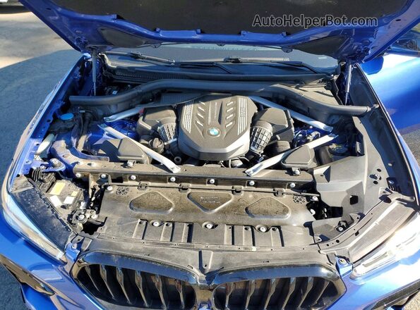 5UXCY8C07L9B19603 2020 BMW X6 Blue Շարժիչի բաժամունքի տեսք