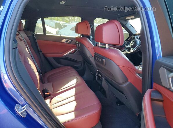 5UXCY8C07L9B19603 2020 BMW X6 Blue Սալոնի հետևի տեսք