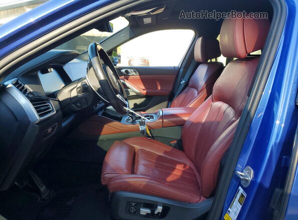 5UXCY8C07L9B19603 2020 BMW X6 Blue Սալոնի դիմացի տեսք