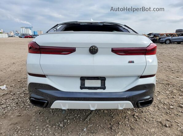 5UXCY8C07M9D95829 2021 BMW X6 White Вид ззаду