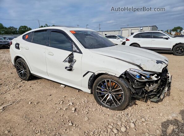 5UXCY8C07M9D95829 2021 BMW X6 White Передня права чверть