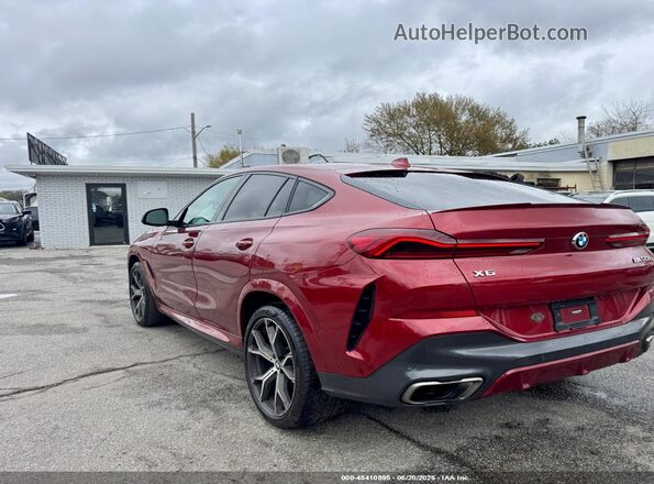 5UXCY8C09M9E51267 2021 BMW X6 Red Tył lewy