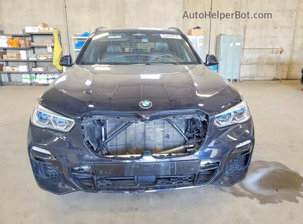 5UXJU2C56KLN64800 2019 BMW X5 Blue Вид спереду