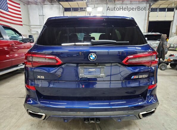 5UXJU4C01LLE45881 2020 BMW X5 Blue Vista trasera