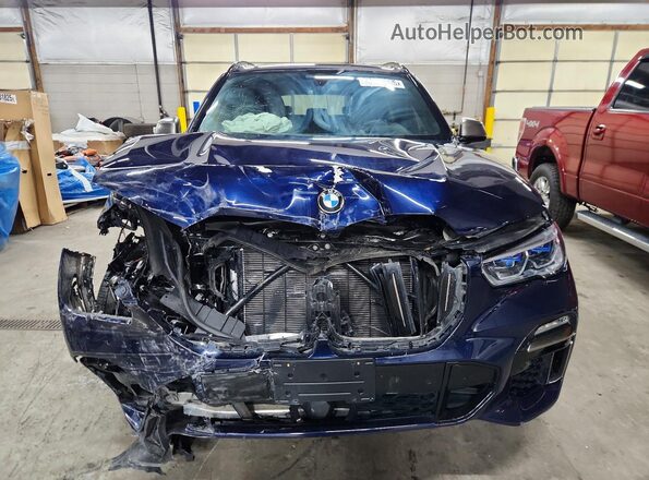 5UXJU4C01LLE45881 2020 BMW X5 Blue Vista frontal