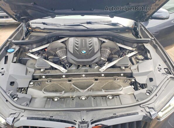 5UXJU4C02L9B93880 2020 BMW X5 Blue Engine compartment view