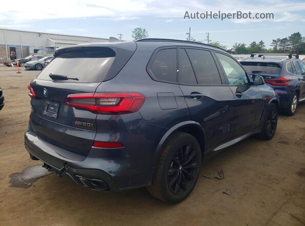 5UXJU4C02L9B93880 2020 BMW X5 Blue Rear right