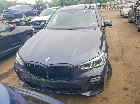 5UXJU4C02L9B93880 2020 BMW X5 Blue Front view