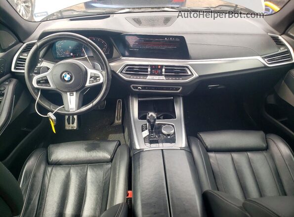 5UXJU4C02L9B93880 2020 BMW X5 Blue Dashboard view