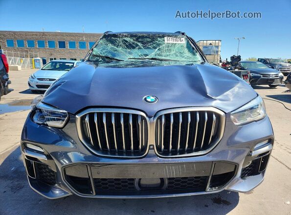 5UXJU4C07M9F17469 2021 BMW X5 Gray Widok z przodu