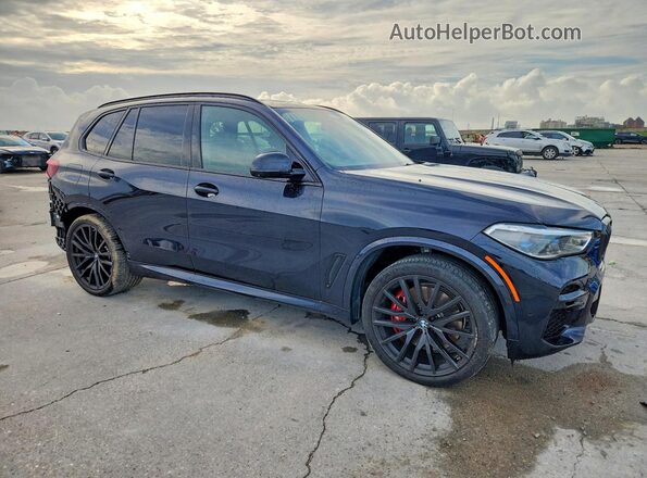 5UXJU4C07N9L72741 2022 BMW X5 Blue Front right