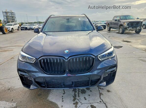 5UXJU4C07N9L72741 2022 BMW X5 Blue Front view
