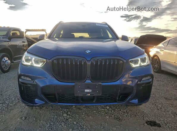 5UXJU4C08M9H38899 2021 BMW X5 Синий 