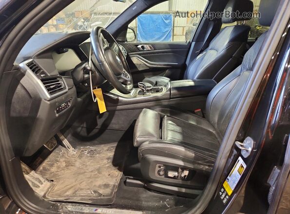 5UXJU4C0XLLE45796 2020 BMW X5 Black წინა სალონის ხედი