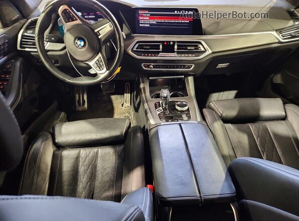 5UXJU4C0XLLE45796 2020 BMW X5 Black წინა პანელის ხედი