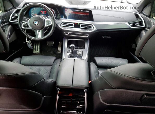 5UXJU4C0XP9R58773 2023 BMW X5 Зеленый Вид панели приборов