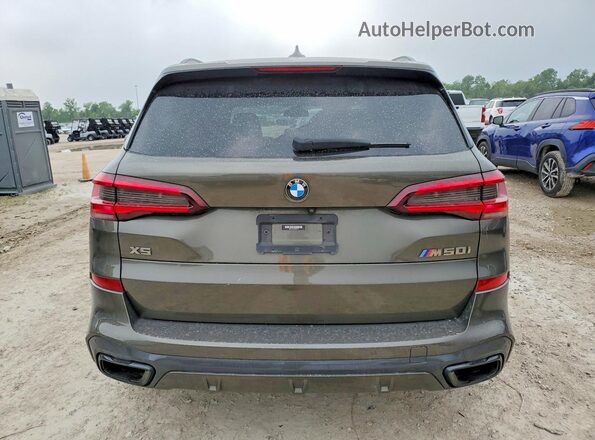 5UXJU4C0XP9R58773 2023 BMW X5 Зеленый Вид сзади
